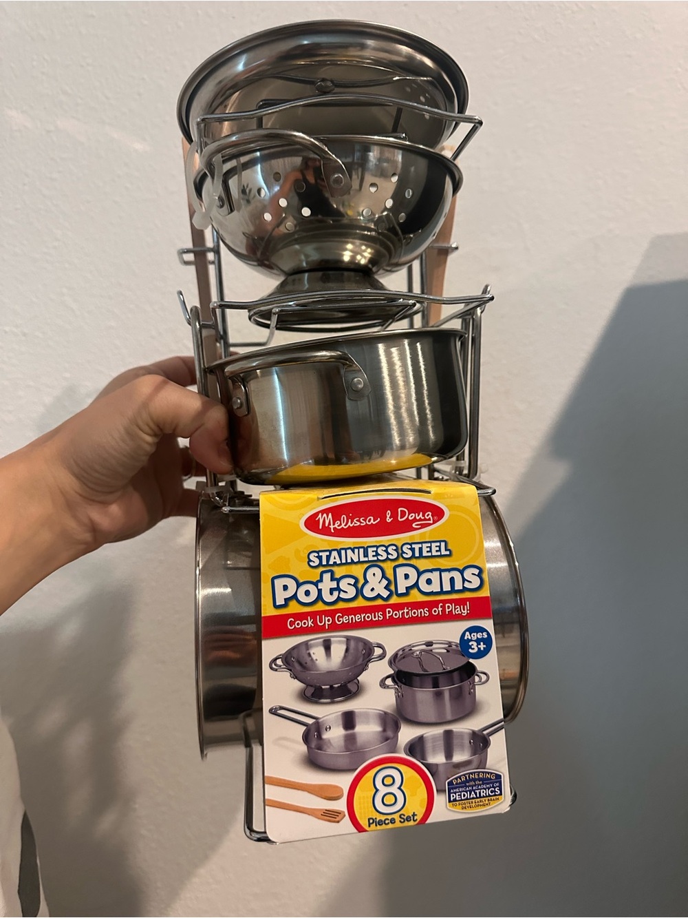 Melissa & Doug Stainless Steel Pots & Pans Playset - Silver